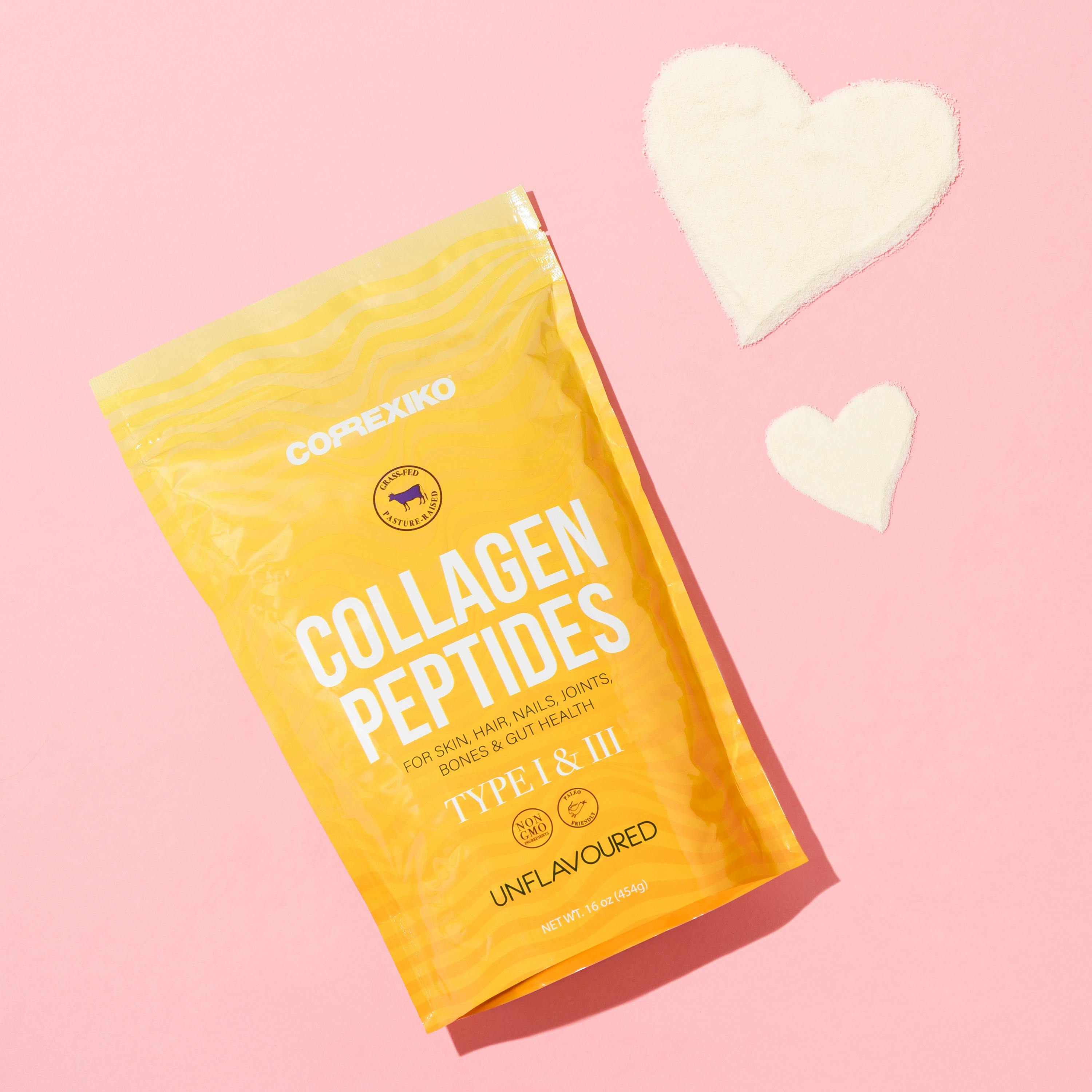 Collagen protein powder packaging from RubeeFlex Packaging