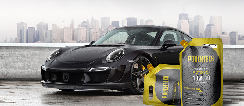 Professional-looking purple brand packaging by RubeeFlex for a small business